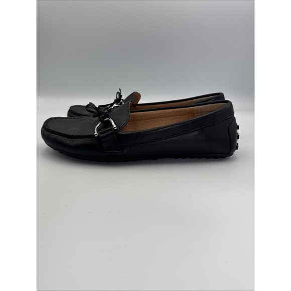 Lauren Ralph Lauren Briley Black Leather Driving Moccasins Loafers Sz‎ 6.5B - Picture 6 of 13